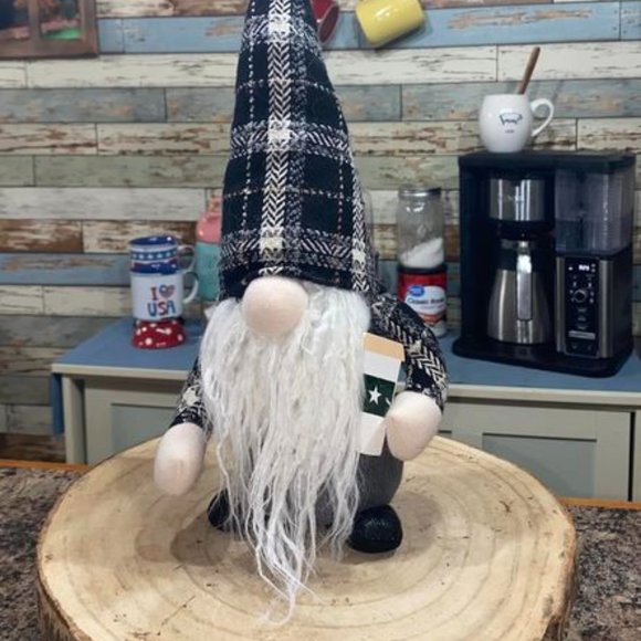 Coffee Bar Gnome 13" Tall Weighted - Picture 1 of 5